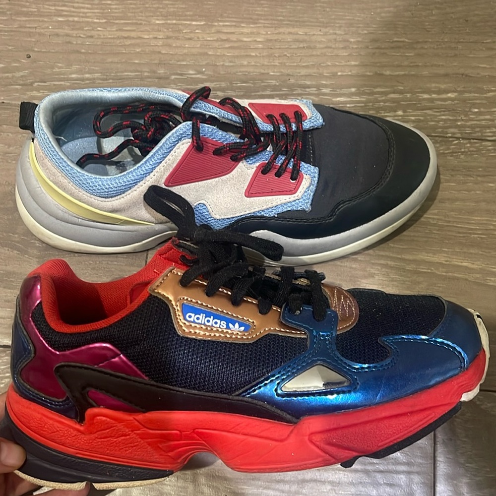 Adidas and Zara sneakers